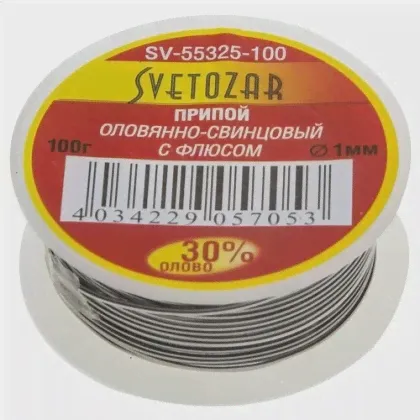 СВЕТОЗАР Припой оловянно-свинцовый СВЕТОЗАР SV-55325-100