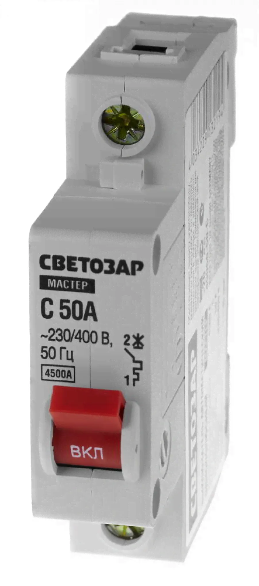 СВЕТОЗАР 1P, 40А, C, 4.5кА, автоматический выключатель (49060-40-С)-0