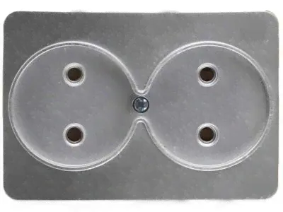 Двойная розетка СВЕТОЗАР ГАММА SV-54102-SM